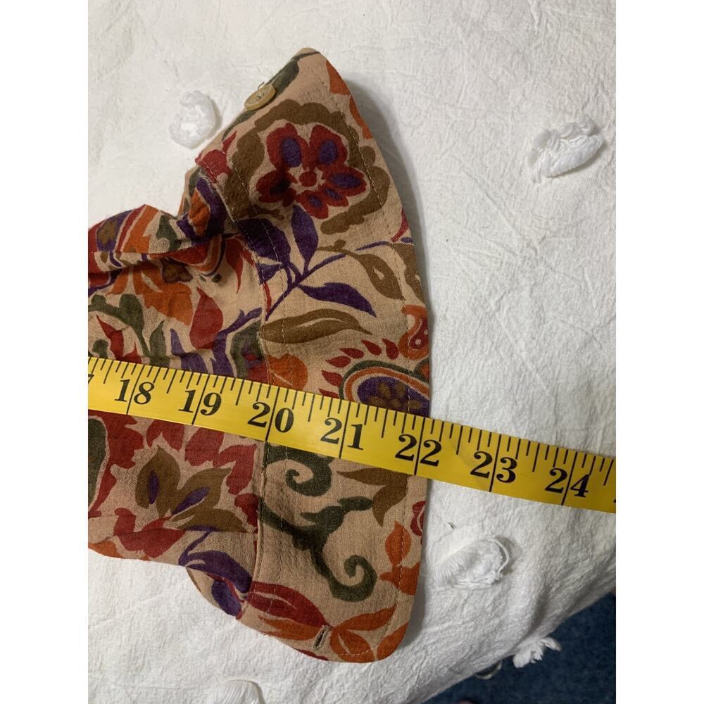 Lauren Ralph Lauren Cotton Multicolor Floral Button-Up Collared Shirt Size 1X - Picture 4 of 6